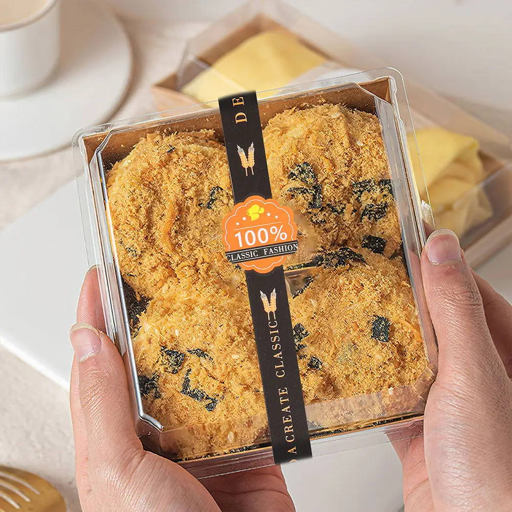 

100Pcs Smooth Surface Baking Sealing Stickers Self Adhesive Decorative Labels for Pastry Cake Chocolate Gift Packaging Bag