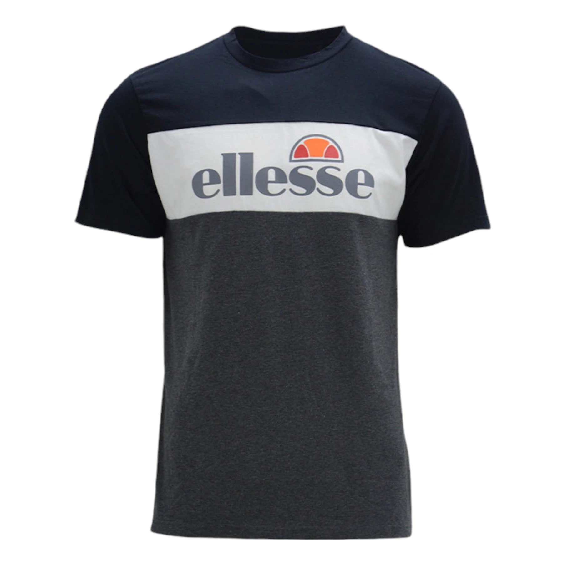 2026 Unisex Cotton T Shirt Three Color Block Panel Round Neck Color Splicing Graphic Short Sleeve Crew Neck Tee Sport Casual