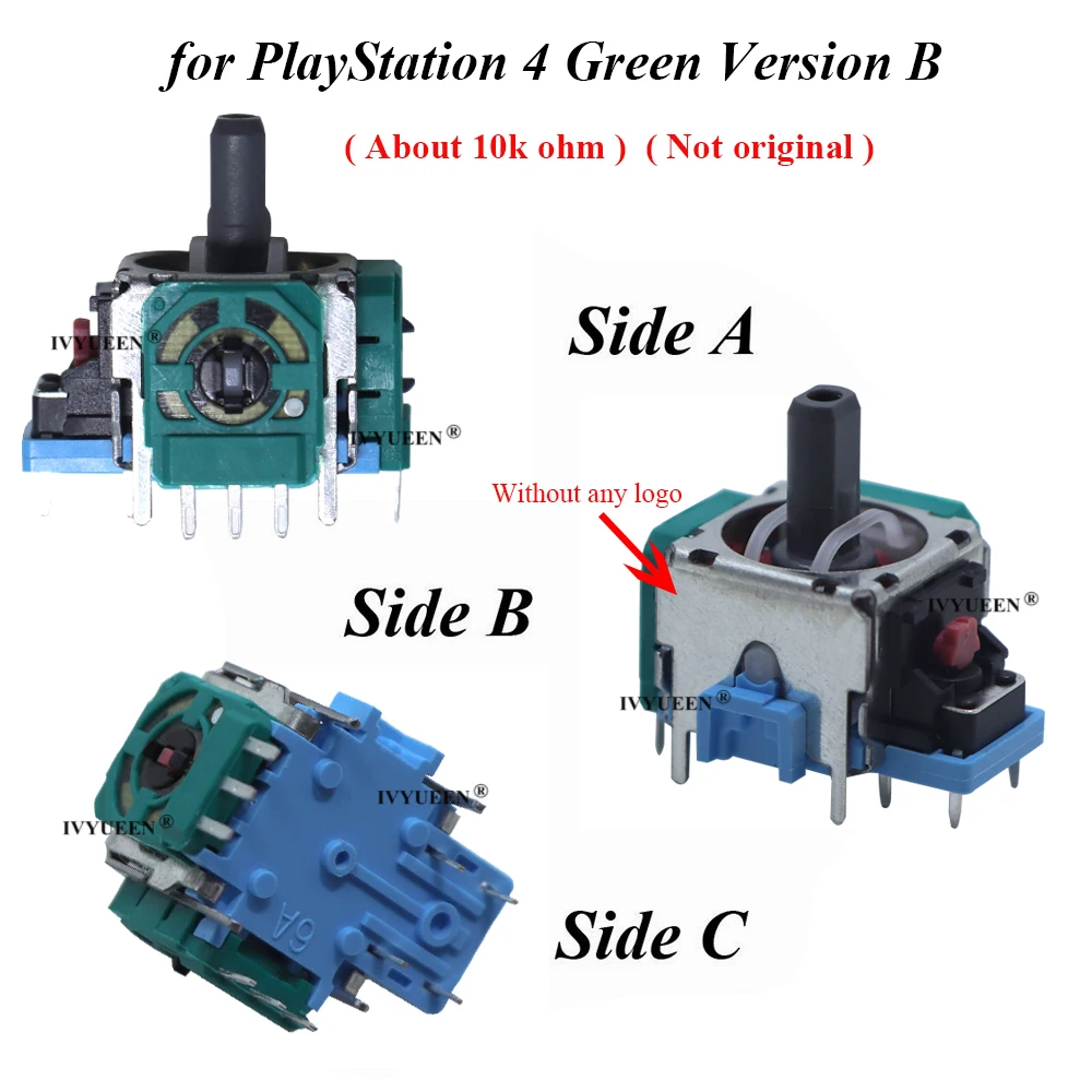 IVYUEEN 3D Analog Joystick Sensor Module Potentiometer Thumb Stick for Sony PlayStation 4 PS4 Pro Slim Controller Repair Parts