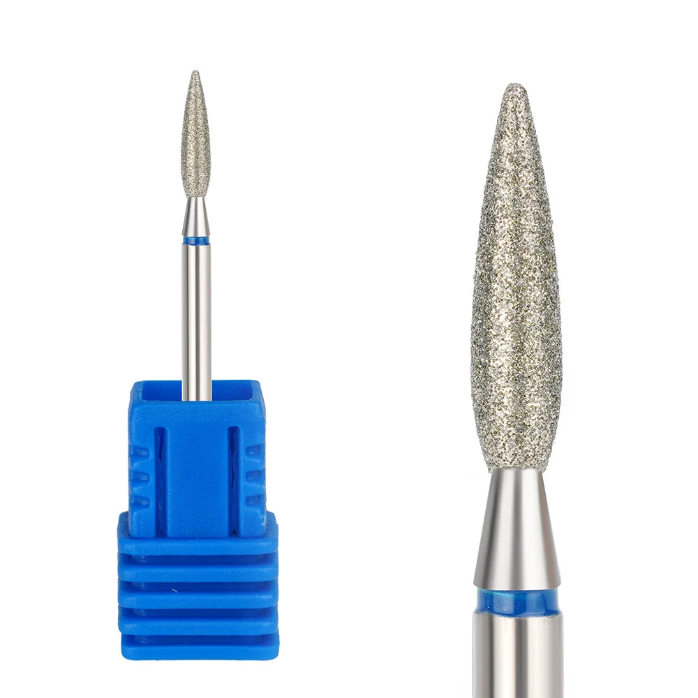 1 Stuk 2.3Mm Nail Drill Bit Tools Manicure Roterende Accessoires Taps Toelopende Vorm Nagelriem Clean-Up Nail Art Apparatuur Huid Nagels Verzorging