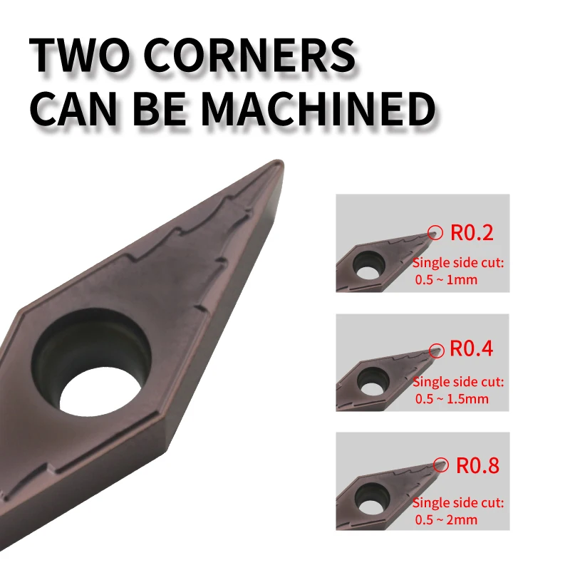 VCMT/VCGT VCMT11/16 VCGT11/16 YZ15TF Carbide Insert for SVJCR/L External Turning Tool Stainless Steel Blade Cutter CNC Lathe