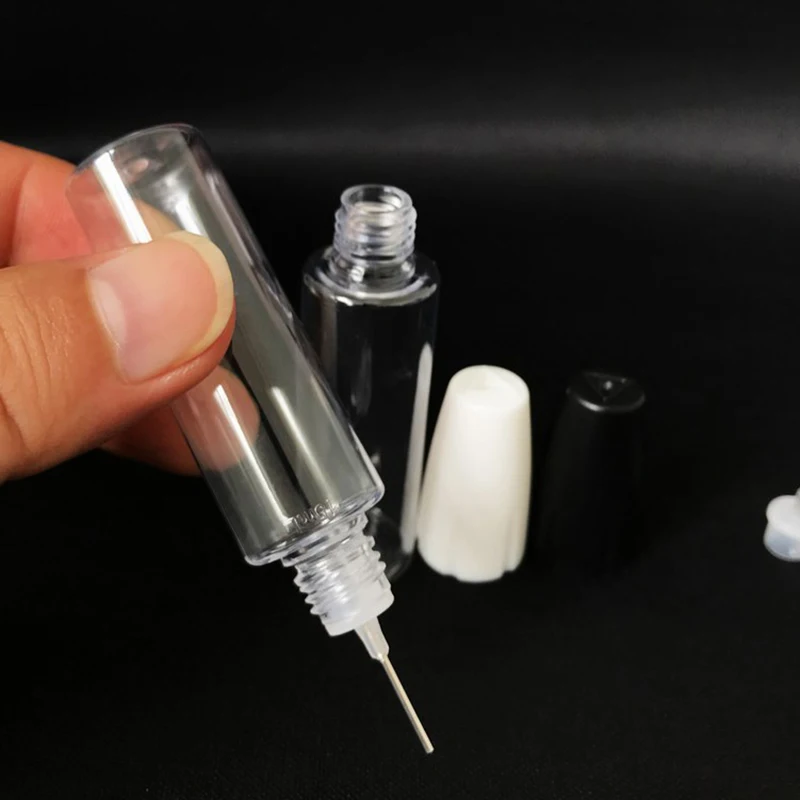 

1PC 10ml PET Clear Vial With Long Thin Needle Tip Dropper Bottle For Vape Smoking Oil Accessories Liquid Jar