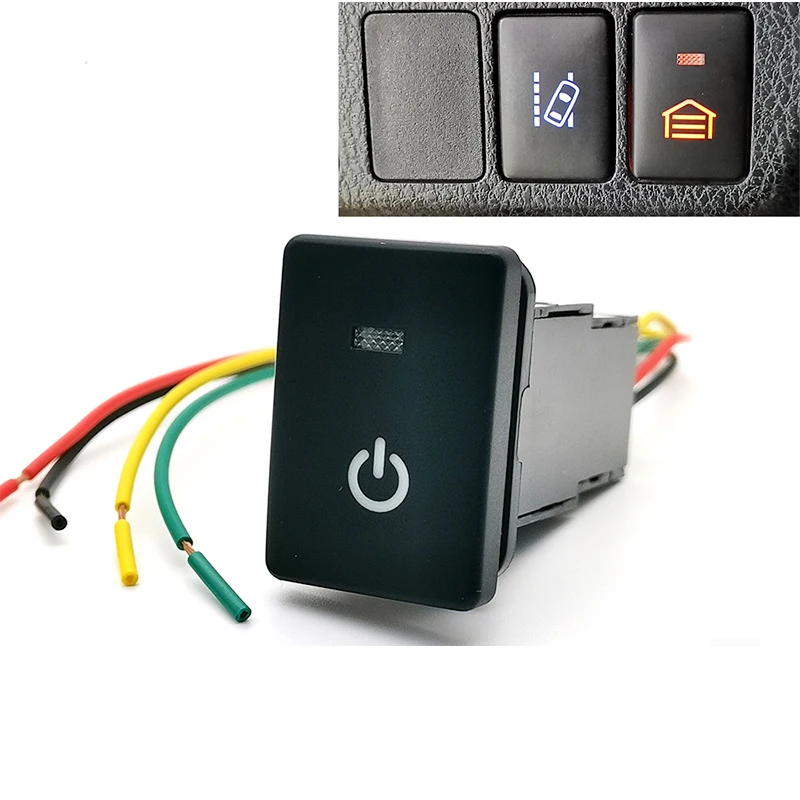 Car LED Light DRL Fog Light Power On Off Radar View Switch Button Fit For Toyota Land Cruiser For Camry 50 Altis RAV4 Auto Part