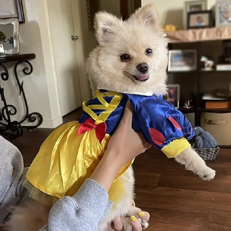 Pet Dress Snow White Pompadour Dress Halloween Costume Cosplay Christmas Holiday Party Special Event Dog cat