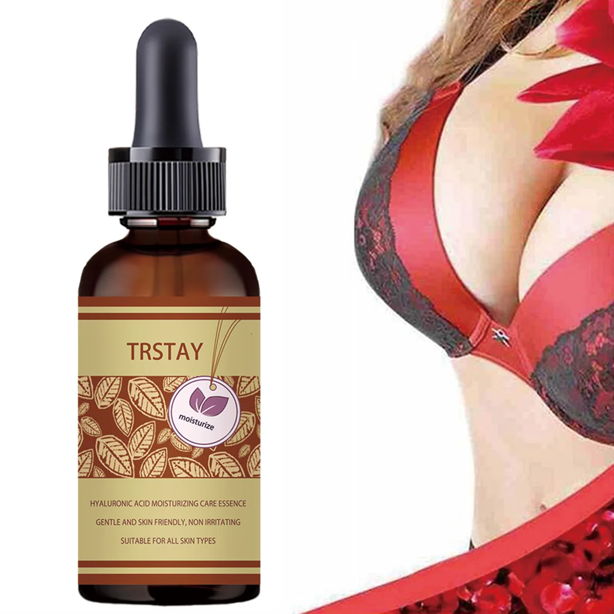 5ML/15ML/30ML/50ML 100% Natural Breast Plump Essential Oil Grow Up Busty Breast Enlargement Breast Enlargement Massage Oil Cream
