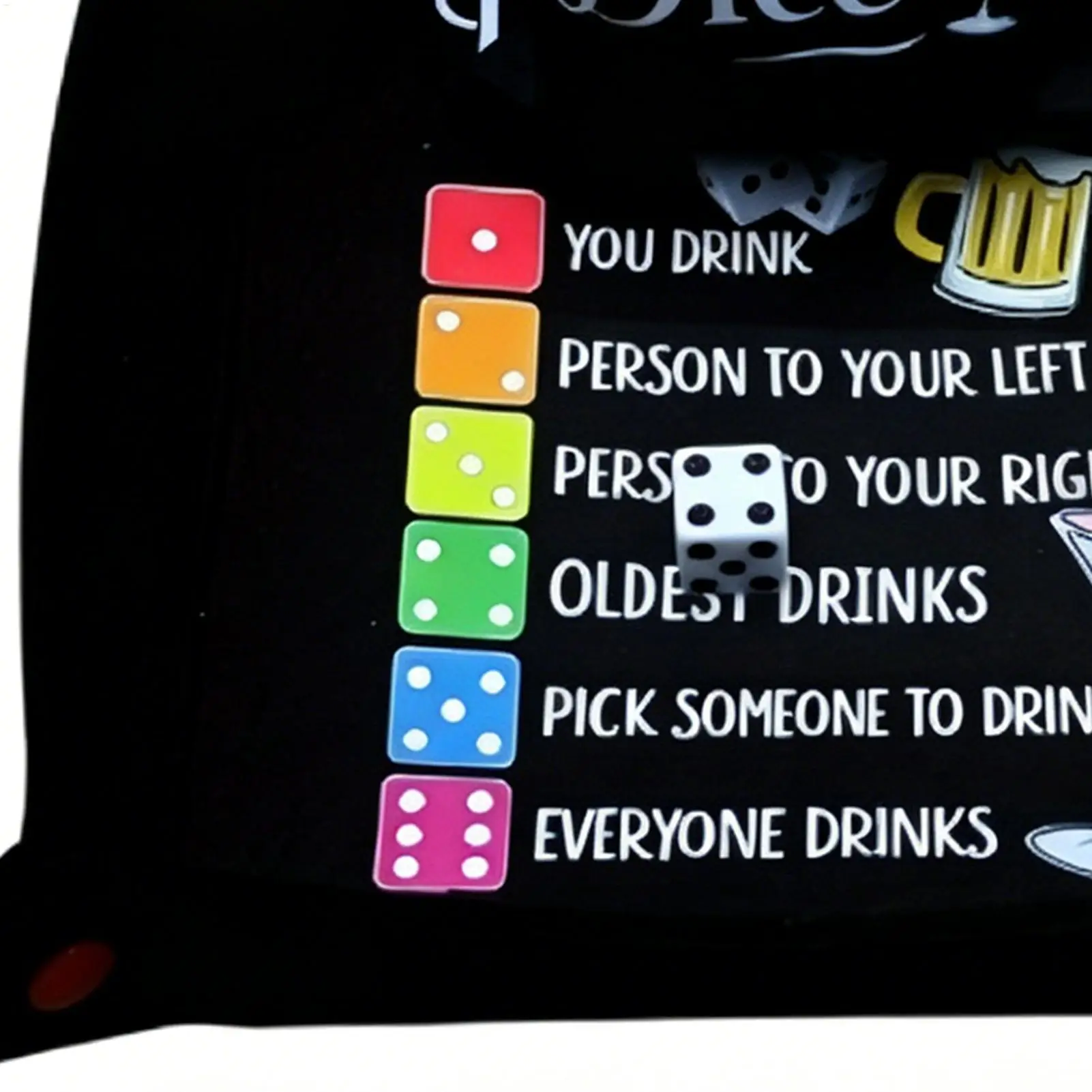 

Dice Dish Lightweight Interactive Party Accessory Board Games Dice For Leisure Entertainment Competition Home Bar Traveling