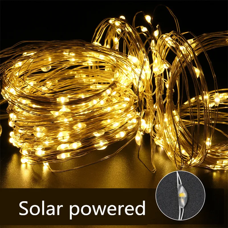 3x3M 300LED Solar LED Light Outdoor String Lights Fairy Curtain Lights for Window Wedding Party Garden Garland Holiday Lighting