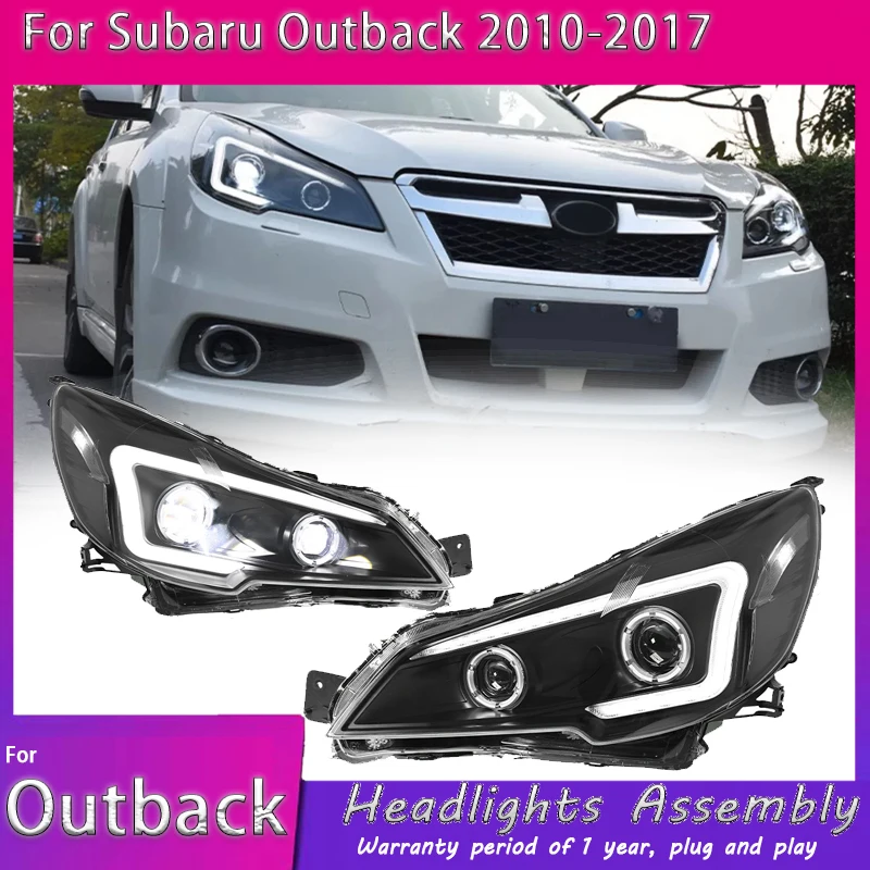 

Head Lamp for Subaru Legacy Outback LED Headlight 2010-2017 Headlights Outback DRL Turn Signal High Beam Angel Eye Projector