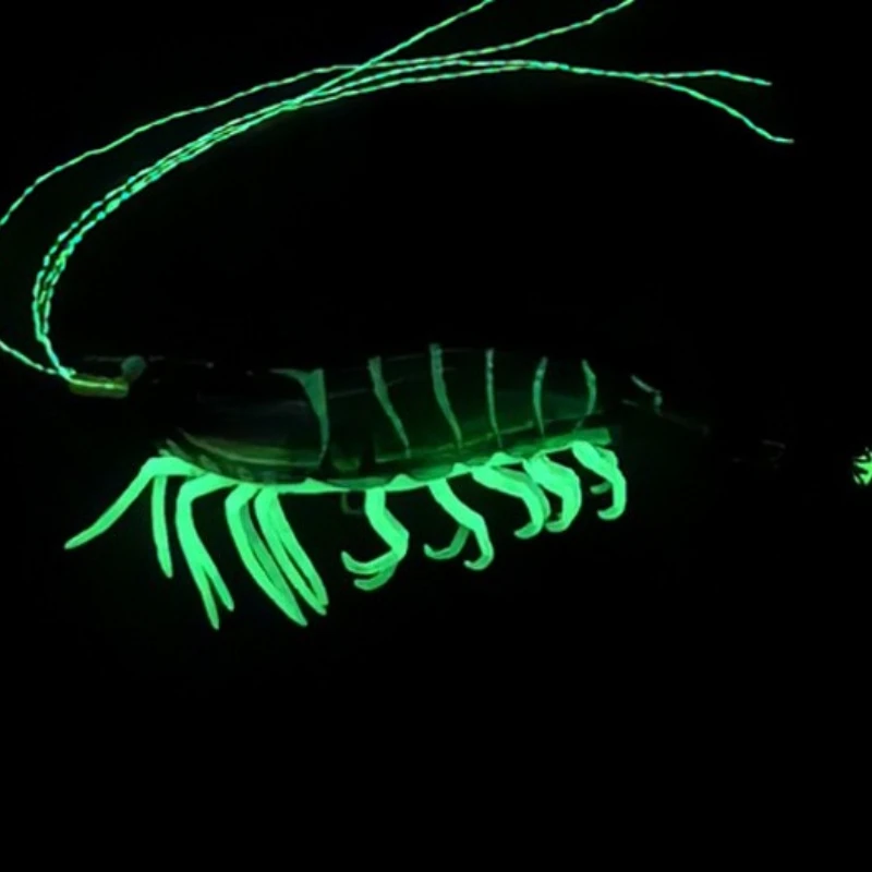 1 قطعة مضيئة الصيد إغراء الخشب الروبيان خطاف صيد على شكل سمكة أفقي غرق إغراء الأخطبوط الحبار Egi الطعم لوازم الصيد