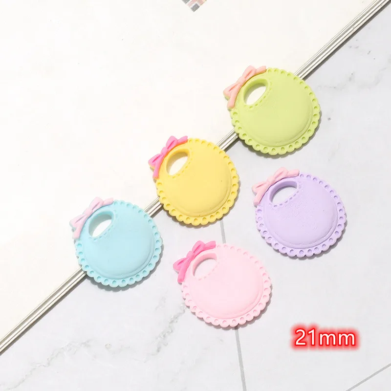 20pcs Kawaii Baby Apron Flat Back Resin Cabochon Colorful Princess Apron Flat Back DIY Embellishment Scrapbooking Decoration