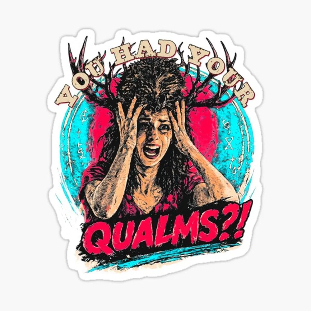 

You Had Your Qualms vintage design Sticker for Laptop Decor Bedroom Car Cute Cartoon Art Fashionable Public Suitcase