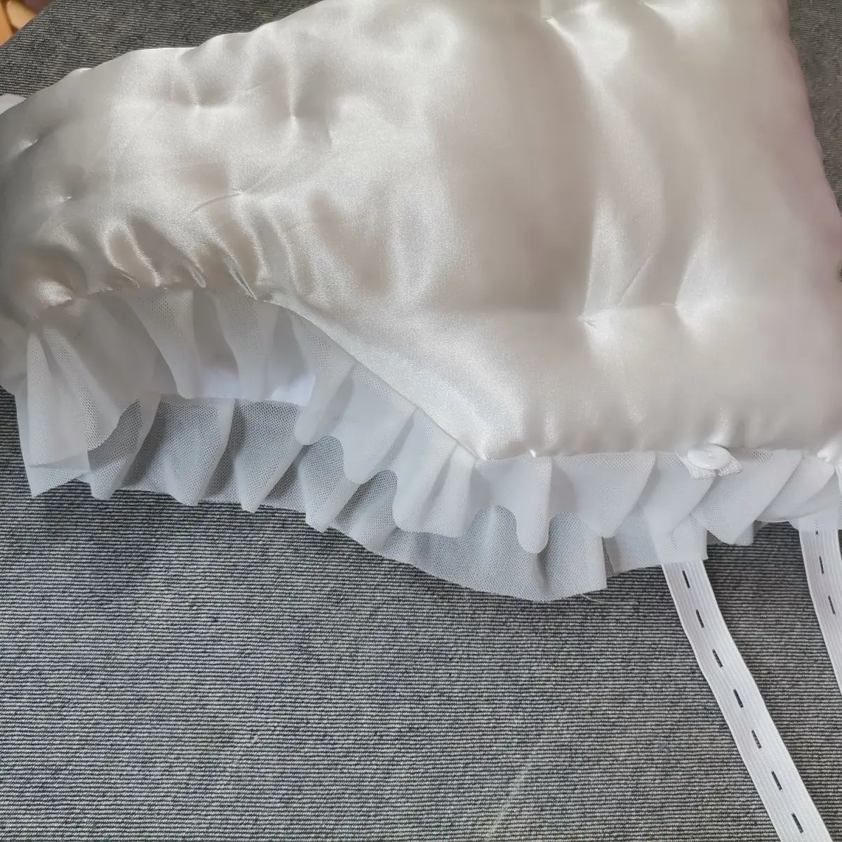 Handmake Uomo Donna Spessore a prova di porri in cotone misto Dimensioni Puffy Grande tocco setoso Orlo in pizzo Foral T-Brie Elastico in vita