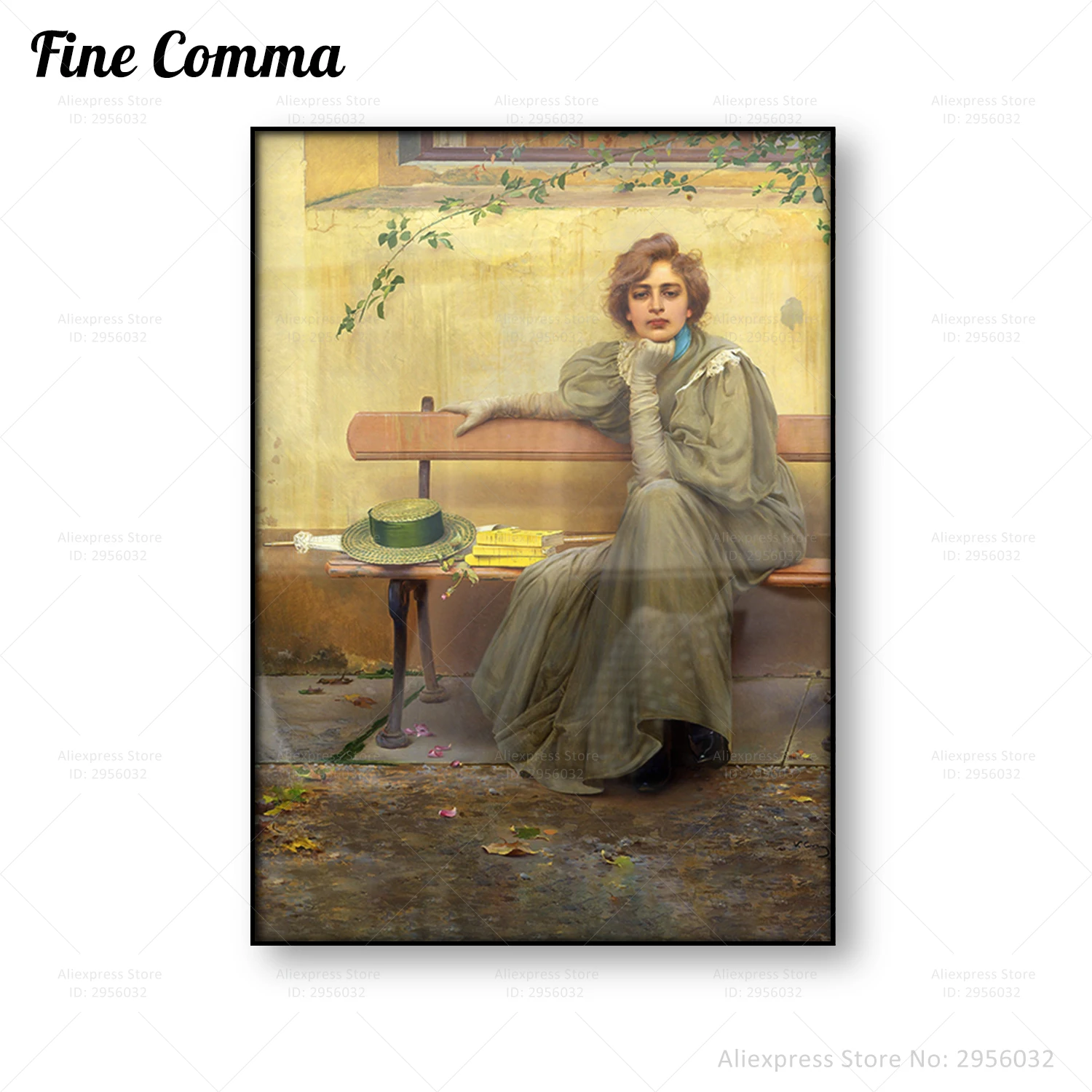 Dreams Sogni Vittorio Matteo Corcos Vintage Poster Oil Painting Reproduction Canvas Print Wall Art Painting Copy Home Decor Art