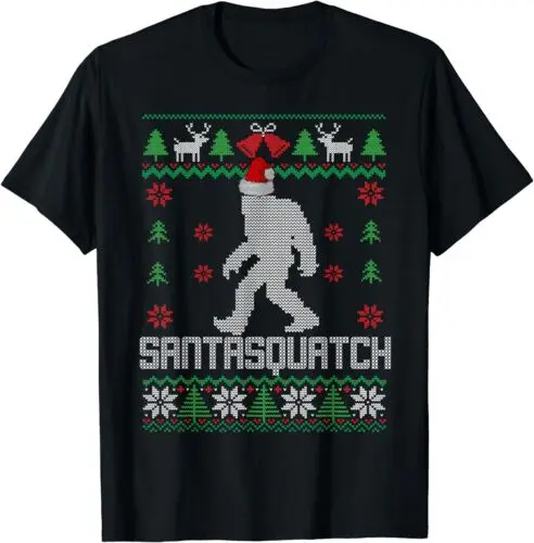 

Santasquatch Christmas Ugly Sweater T-Shirt