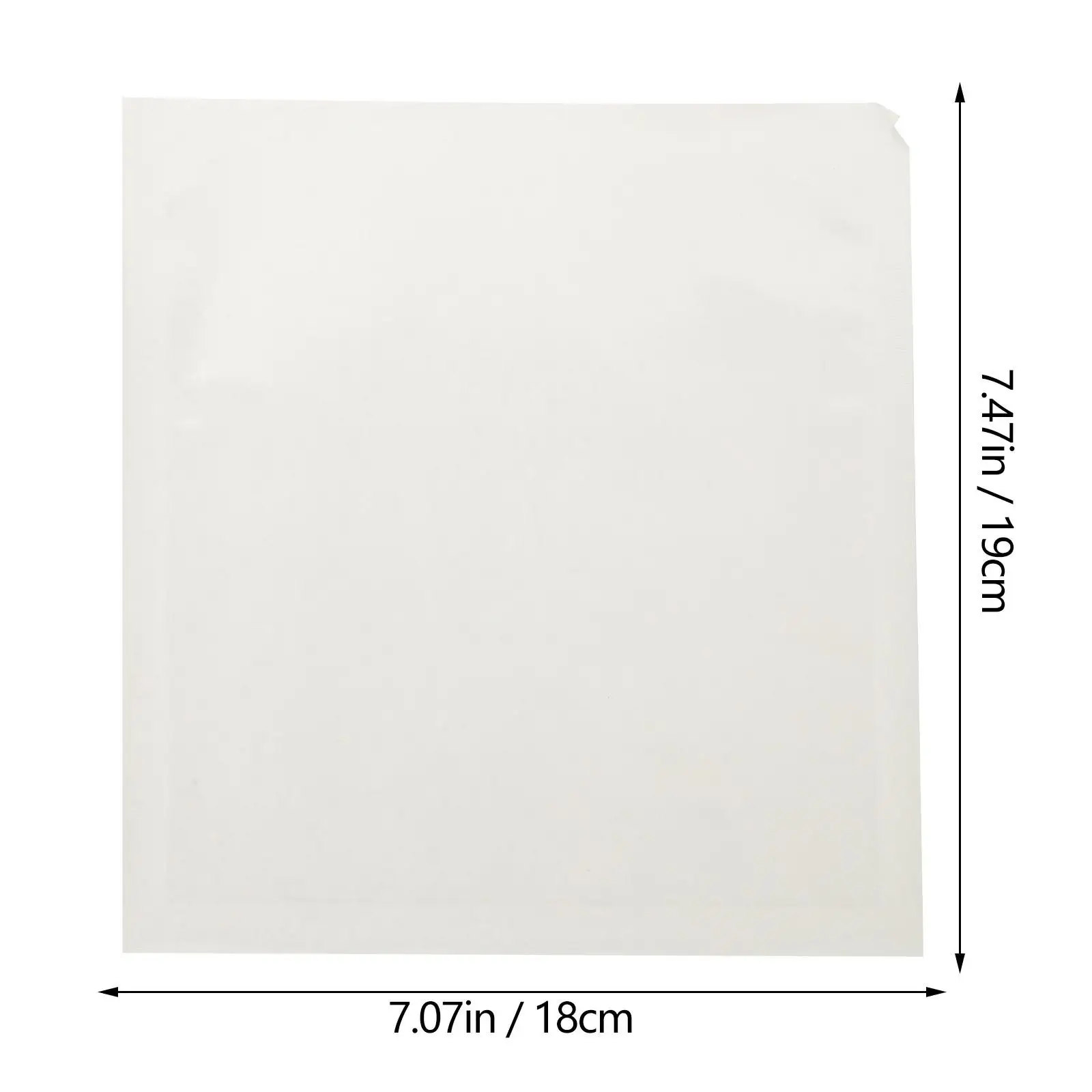 100 Pcs 18X19Cm White Greaseproof Paper Bags With Clear Window For Wrapping Storage Packing Gift Household Bakery Snack