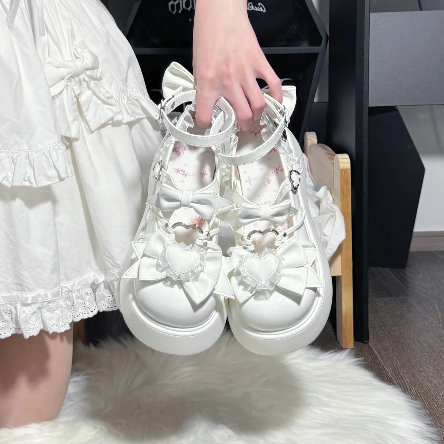 Originele Japanse Lolita enkele schoenen schattig zacht meisje Lolita schoenen Sweet Lolita meisje theekransje schoenen met dikke zolen