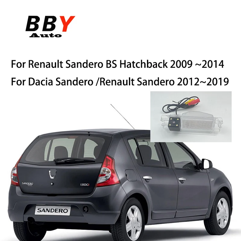 

Car License Plate Camera For Dacia Sandero Renault Sandero 2012~2019 Sandero BS Hatchback 2009 ~2014 FHD Rear View Camera