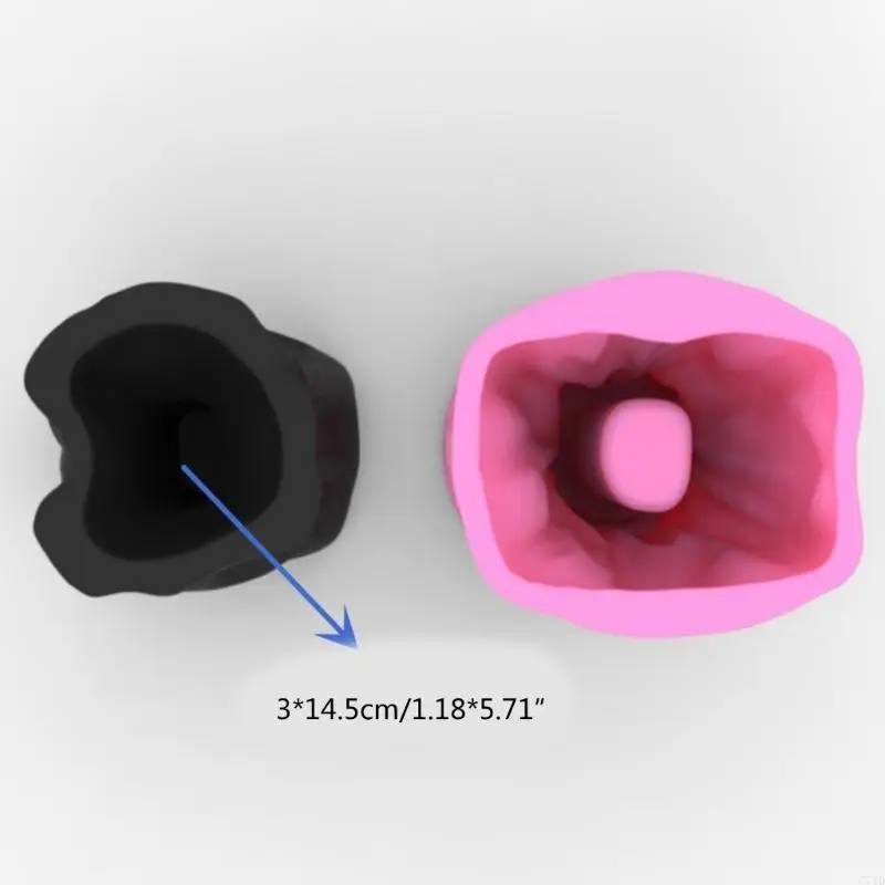 Pleated Pocket Stylish Container Molds Silicone Material for DIY Crafts