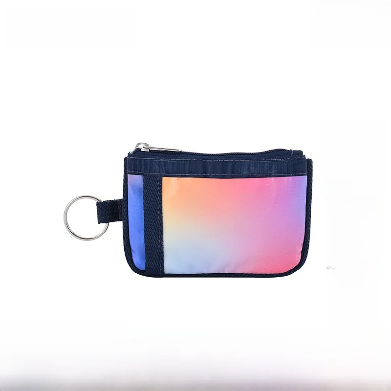 

LeSportsac Classic adient Color Lightweight Handheld Mobile Phone Bag Candy Color Soft Fabric Zipper Closure Box ape