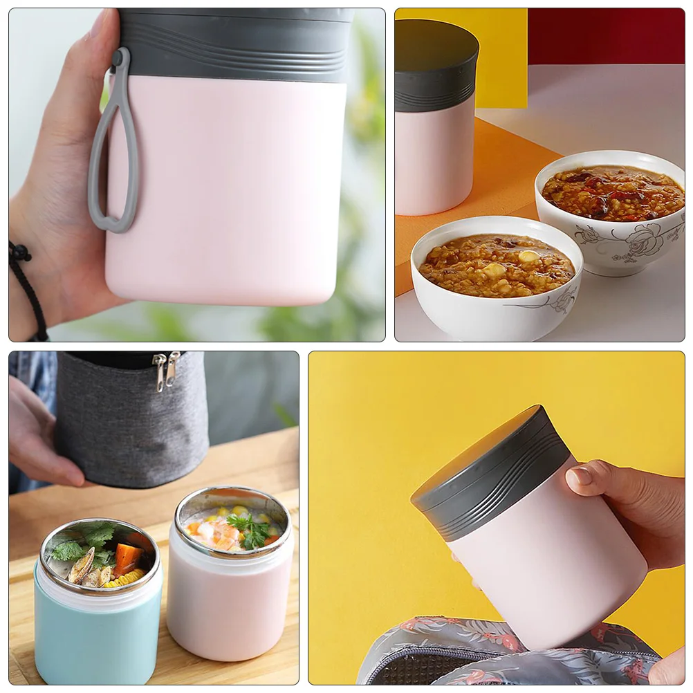 

Insulated Soup Cup Porridge Container Breakfast Holder Thermal Stainless Steel Can