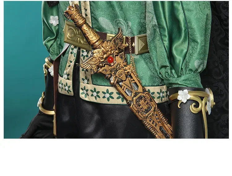 Game Identity V Patient Cosplay Costume Identity V Emil Cosplay Green Suit Adult Male Halloween Carnival Role Play Uniform Men