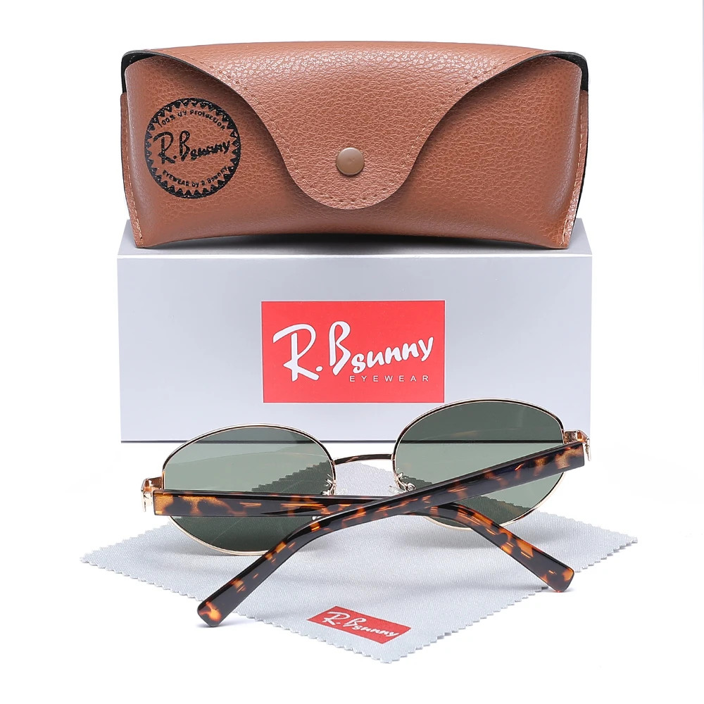 RBsunny العصرية السببية النظارات الشمسية موضة الرجال نظارات نسائية الذكور البيضاوي الإطار السببية الصيد المضادة للوهج القيادة UV400 نظارات #3