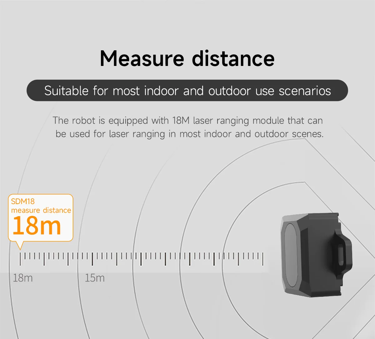 Ydlidar sdm15 hochpräzises Laser-Entfernungs sensor modul mit einer Reichweite von 15m Blends chutz 60Klux für Ros Ros2 Raspberrypi Jetson Roboter – Detail 12