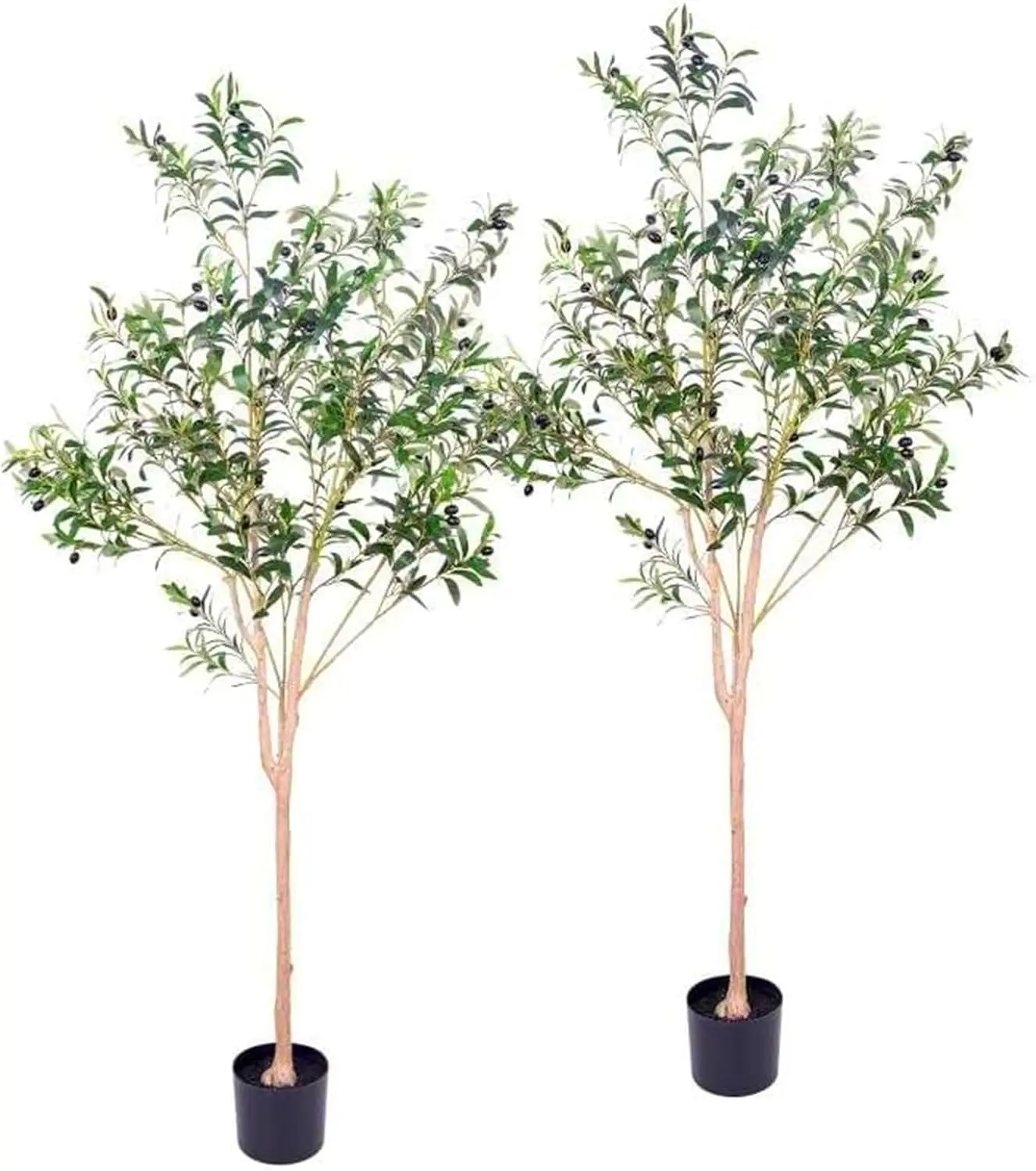 

Justoyou Artificial Olive Tree 6 Feet Fake Topiary Olive Trees Faux Tree Plants Olive Fruits And Leaves Tree For Indoor Outdoor