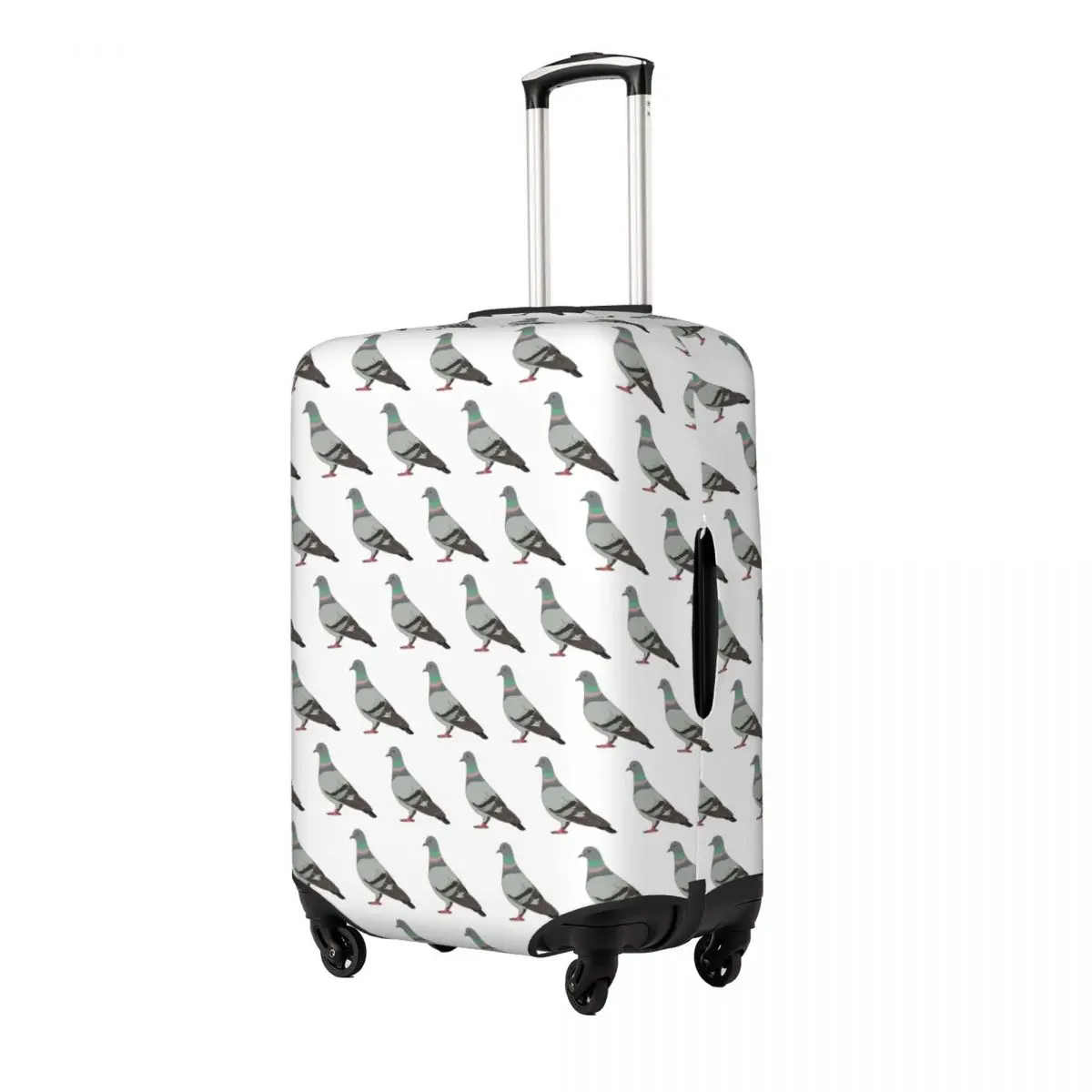 

Pigeon Walk 2020, Black Background Suitcase Cover Protection Elastic Travel Luggage Protector Covers for 18-32 Inch
