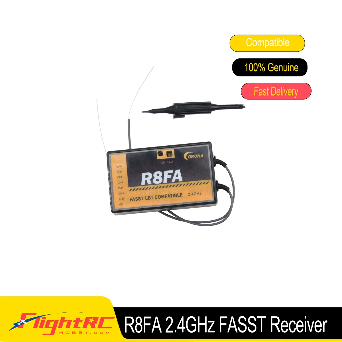 

Corona R8FA Compatible FUTABA Receiver Receptor 2.4Ghz 8CH FASST 6EX T8FG 10CG 14SG 3PM 4PKS For RC Model Parts