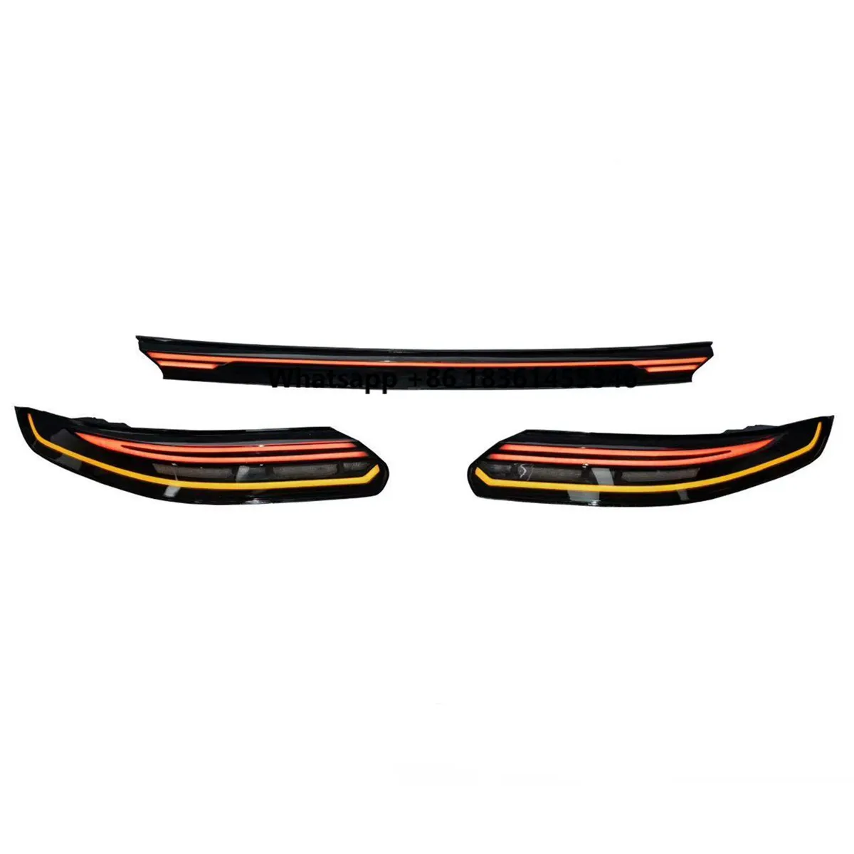 

for 970.2 2014-2016 Facelift Through Taillight Rear Lamp 2023 Black Color 971 Style Taillight Assembly Upgrade