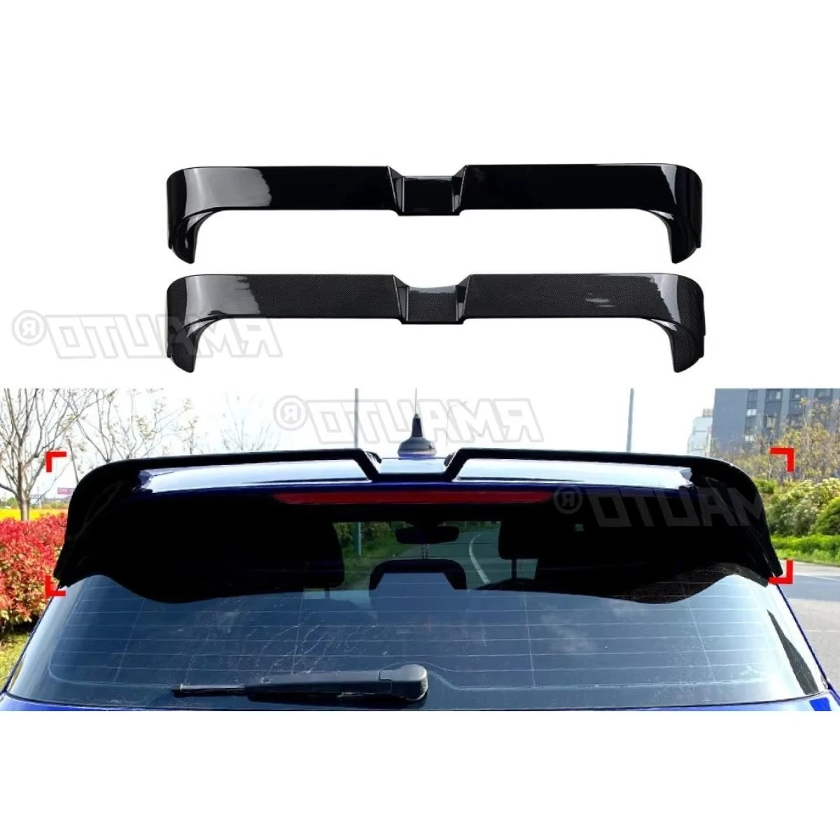 

For Volkswagen Golf MK8 2020+ Car Rear Roof Spoiler Wing Modification Part Rear Roof Spoiler Wing Car Accessories Exterior Part