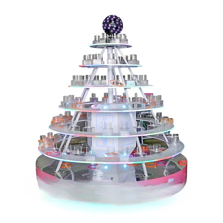 Make Money Amusement Park Facilities Indoor Spinning Turntable Ring Throwing Lucky Games Carnival Gift Throwing Games