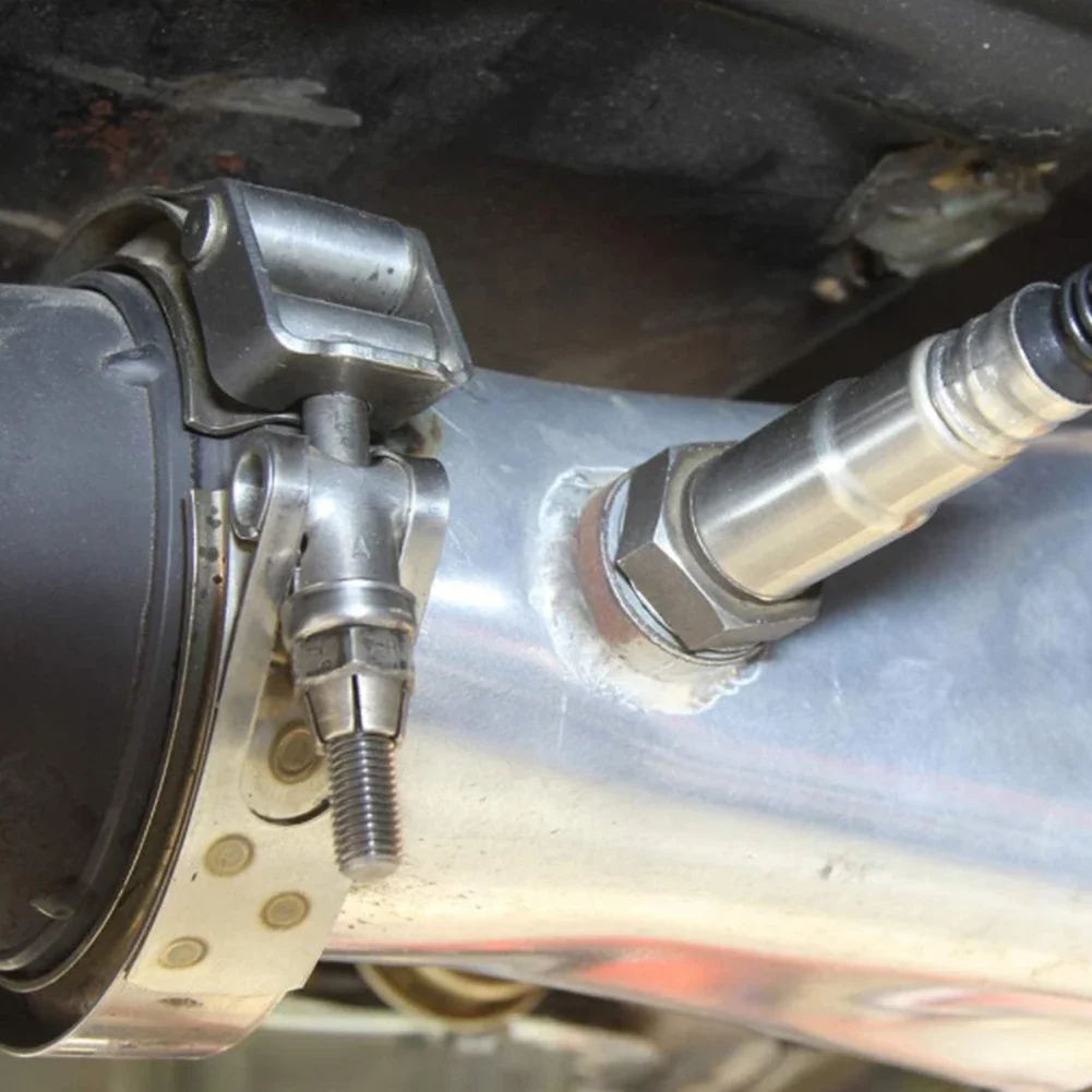 Sauerstoffsensor Edelstahl Stopfen Stecker Mutter Stufenmontagekappe Kit Stecker Mutter Stecker Breitband Mutter Fitting Schweißstöcke M18X1,5 – Detail 4