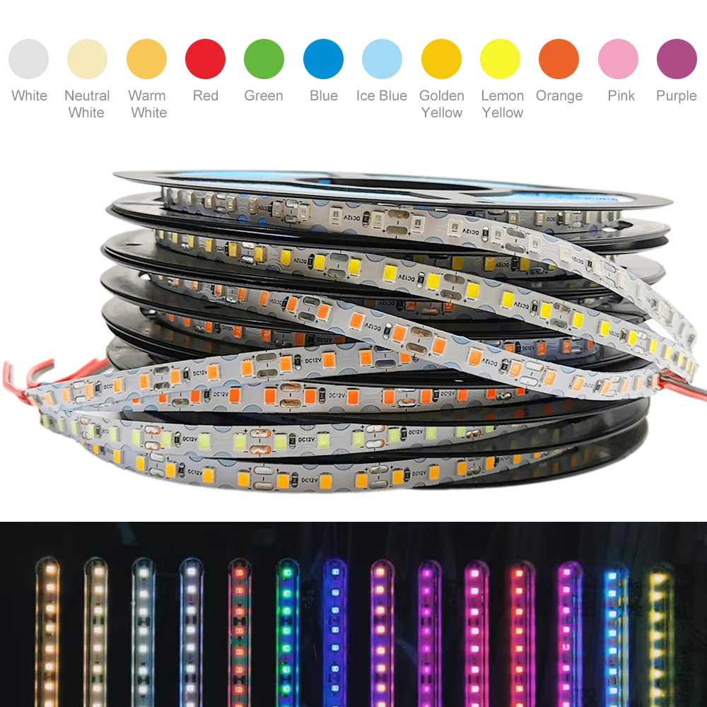 Flexível dobrável LED String Light, S Forma, dobrável, DIY Sinal de néon, Carta para Silicone, 6mm, DC 12V, 2835SMD, 120 LEDs/m