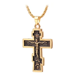 Jesus Cross Men Necklaces Pendant Chain Amulet Vintage New In For Women Fashion Jewelry Gifts Wholesale