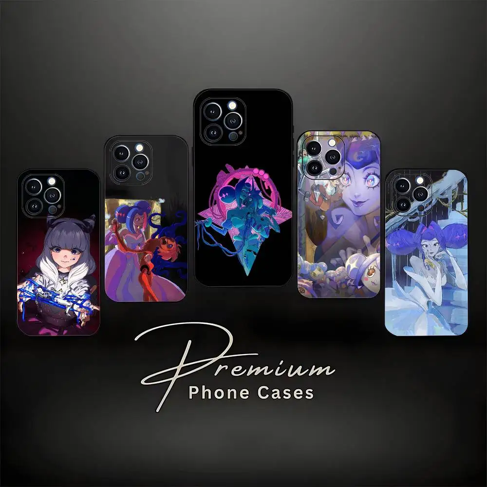 حافظة هاتف K-Knights Of Guinevere لهاتف iPhone 17,16,15,14,13,12,11، Pro Max، XS، X، XR، SE، Mini، 8، 7، غطاء أسود من السيليكون الناعم