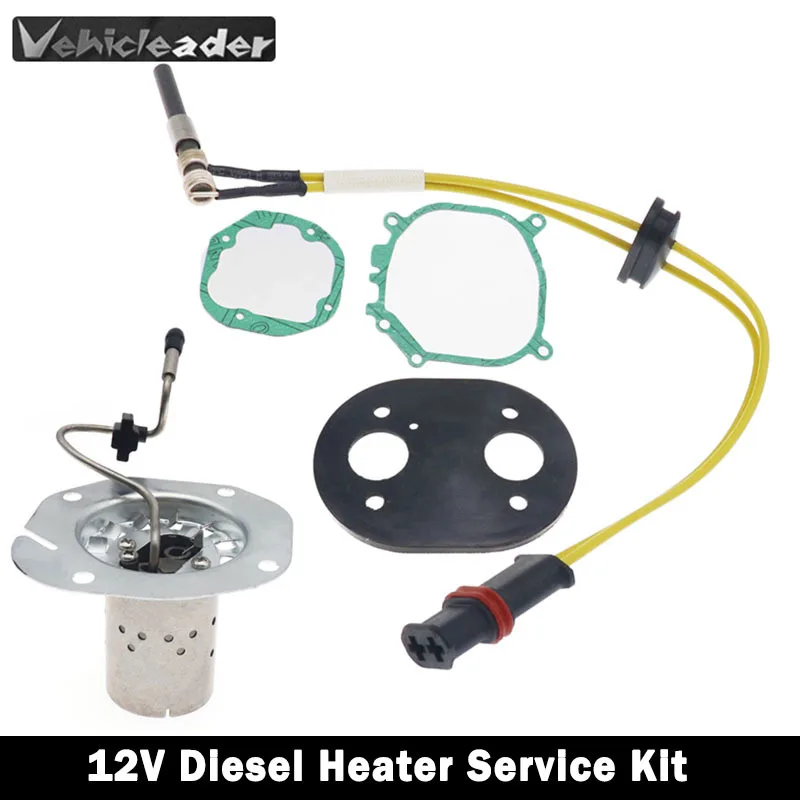 Air Diesel Parking Heater Burner Insert Torches Combustion Chamber Glow Plug & Gasket For Webasto Air Top 2000 / 2000S/ 2000ST