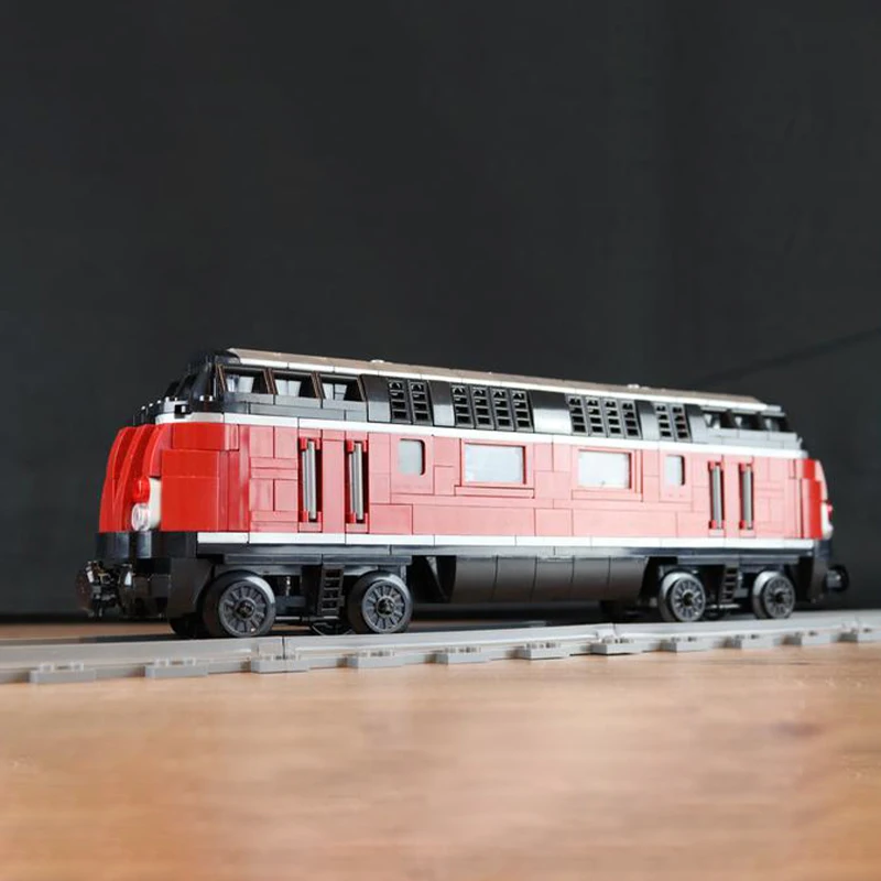 Cidade German Railways Building Blocks para crianças, locomotiva de trem hidráulico, tijolo modelo, presentes de brinquedo, MOC-116267, V-200-01-MkIV