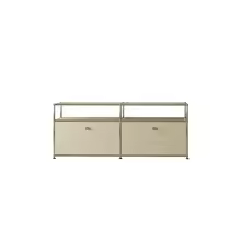 USM medieval stainless steel TV cabinet storage module combination dining side cabinet living room cream wind - AliExpress 