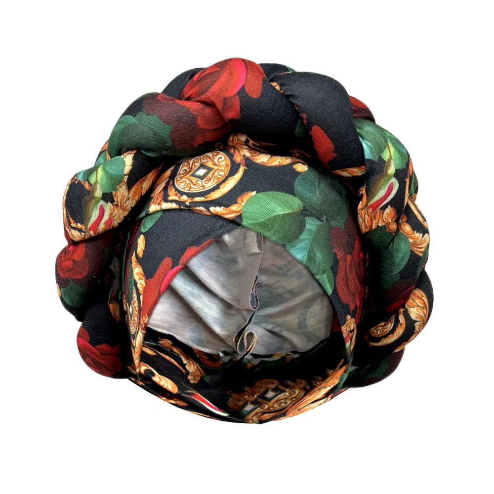 Afrikanische Headtie Motorhaube Hut Turban für Frauen Muslimischen Kopf Wrap Nigerian Schal Geflecht Hijab Femme Chemo Caps Abdeckung – Detail 12