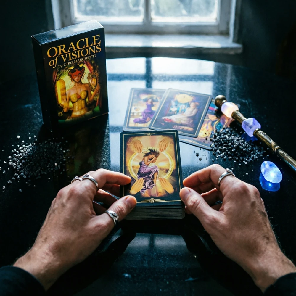 New Oracle Of Visions Cards 52 Deck Divination Metaphysics Oracle Cards, Ideal For Travel, Meditation & Spiritual Practices view 3