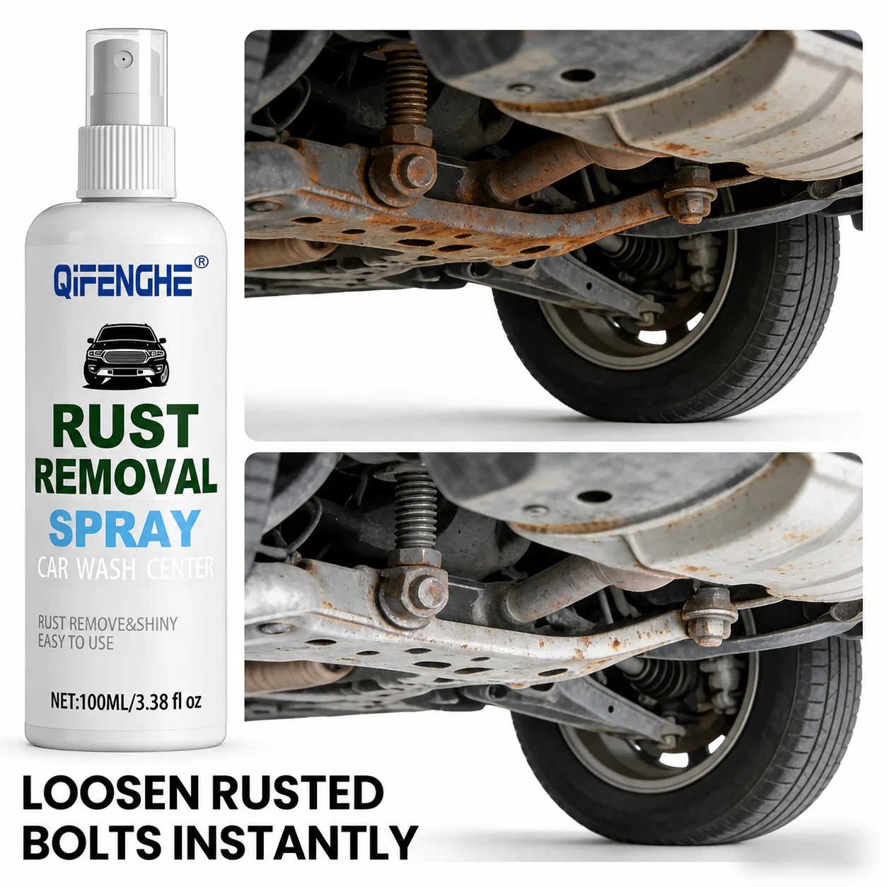 Multi-Purpose Rust Remover Spray Anti-Rust Lubrication for Metal Car Bike Household Hardware Tools Maintenance Protection Care