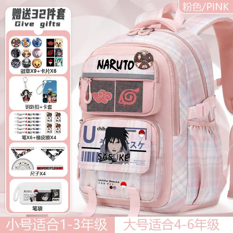 

Naruto New Cartoon Student Schoolbag Casual and Lightweight Shoulder Pad Large Capacity Waterproof Stain Resistant Backpack