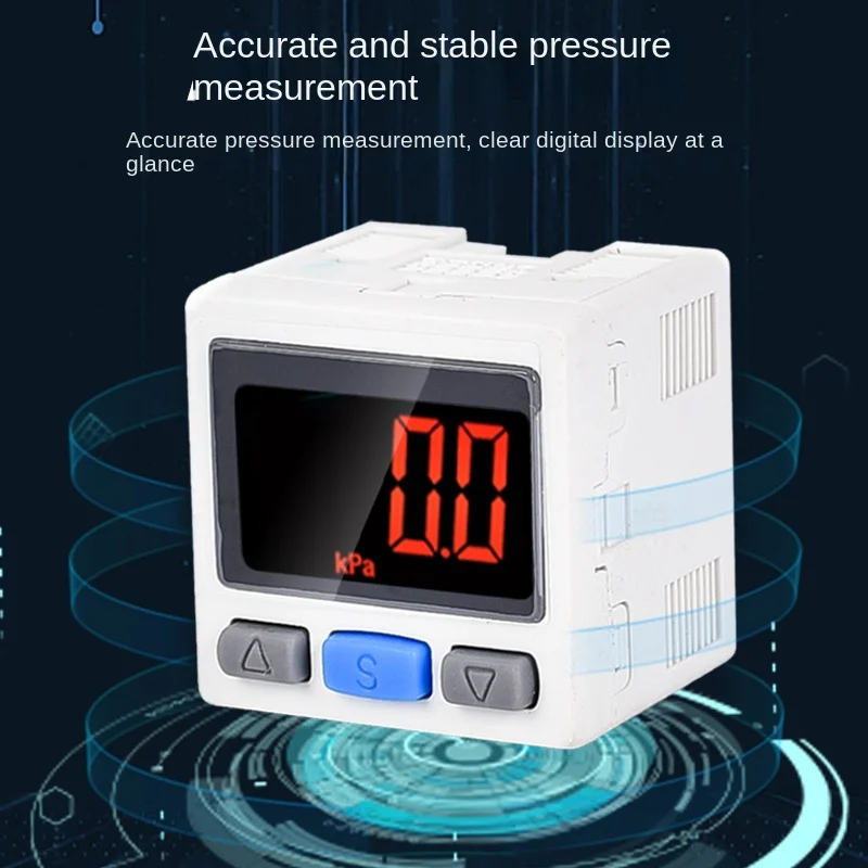 Pneumatic Digital Display Pressure Switch Vacuum Negative Pressure Transducer