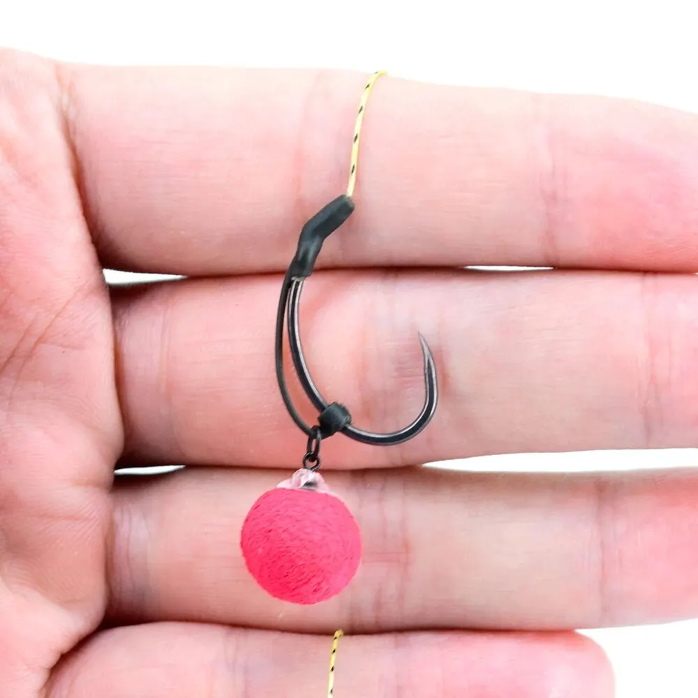 Hirisi 20Pcs Carp Fishing Accessories Hook Sleeves Ready D-rig Aligner Hooks Anti Tangle Sleeves Pop Up Boilies Terminal Tackle image 3