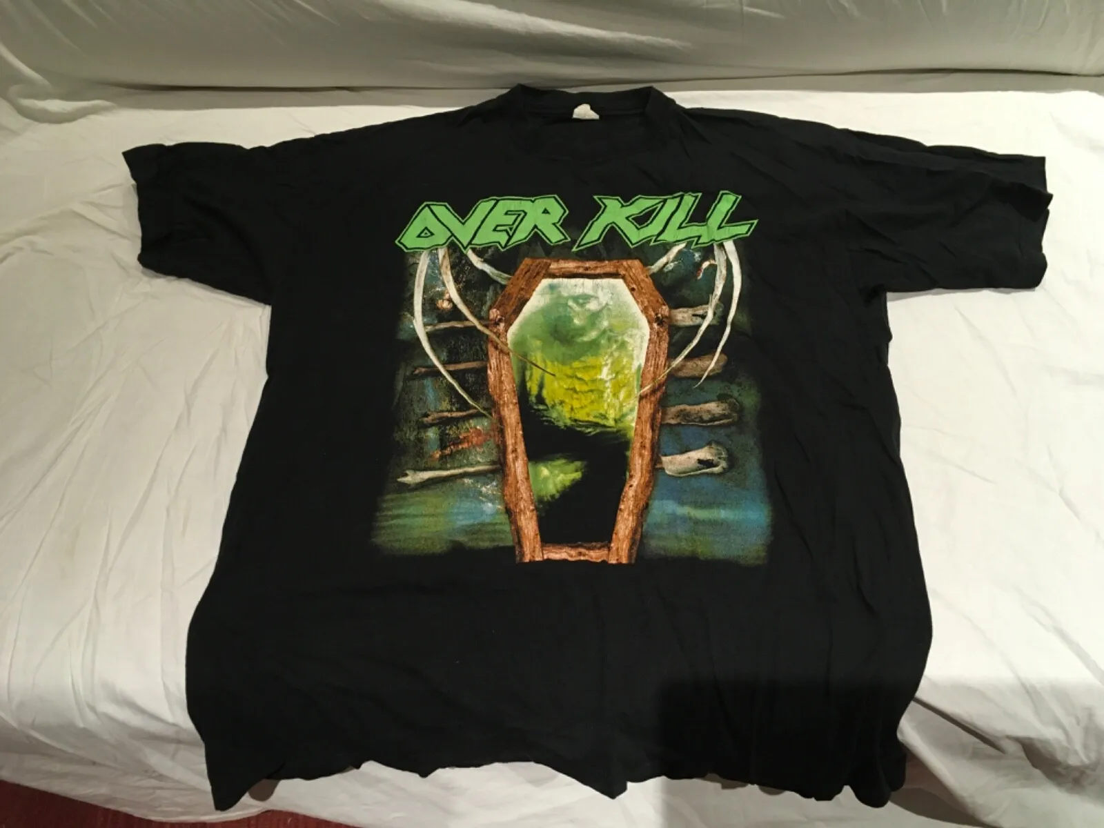 OVERKILL NECROSHINE TOUR T SHIRT ORIG. 1999 XL
