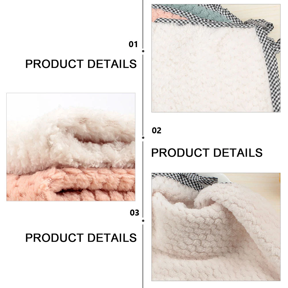 

10pcs Coral Fleece Dish Cloth Kitchen Cleaning Towel Absorb Water Microfiber Rags Nonstick Oil Home Washing Practical