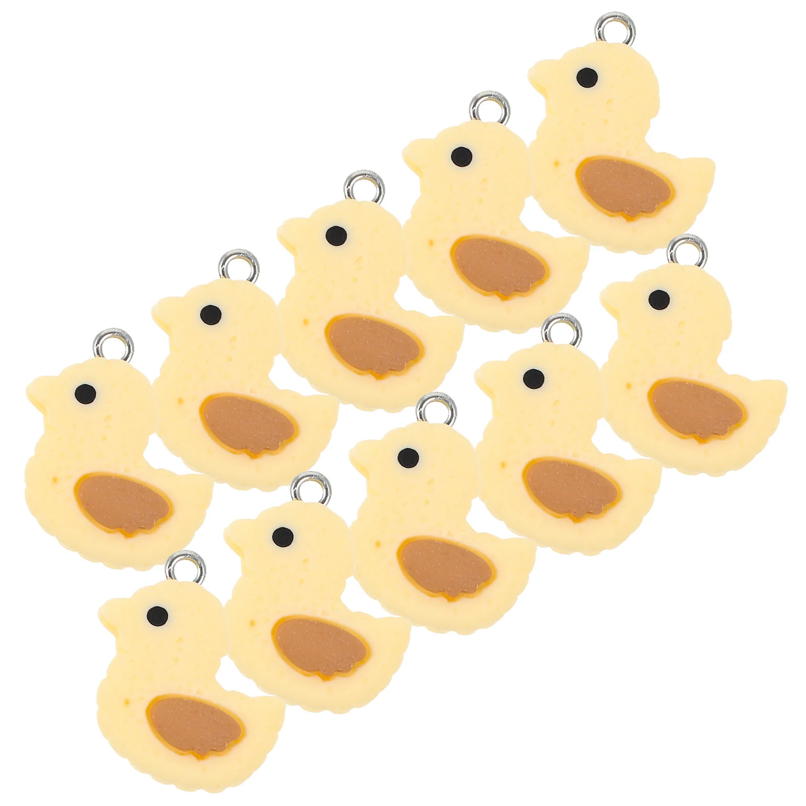 

10Pcs Duck Charms Resin Mini Charms for Jewelry Making DIY Earrings Keychains Bracelet Pendants Accessories Charm