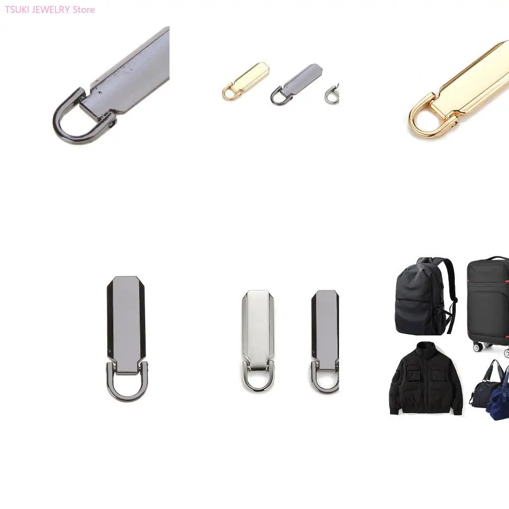 62KE Metal Zipper Fixer Repirling Pullers Kits Sliders Zippers Metaled Metal Forccase for backpack for backpack for stack